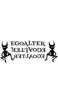 a black background with two lights in the middle